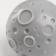 Toy for the treats "Moon", 7 cm, gray