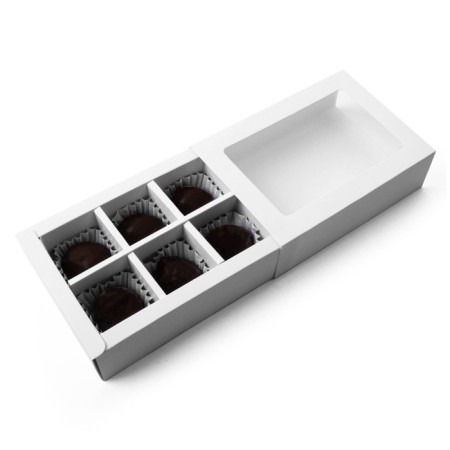 Folding box under 6 sweets, white, 13.7 x 9.8 x 3.8 cm-1