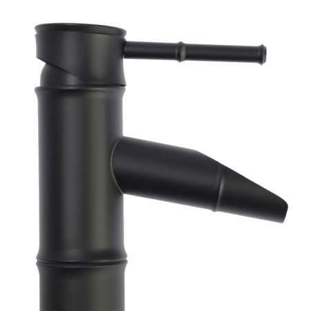 Zein Bamboo shell mixer, waterfall, without eyeliner, brass, black color-8