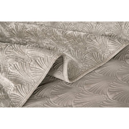 The bedspread with pillowcases Sofi de Marko "Rosalin", size 240x260 cm, 50x70 cm - 2 pcs, beige color-5