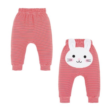 Pants crumb I am "bunny", height 62-68 cm, red-1