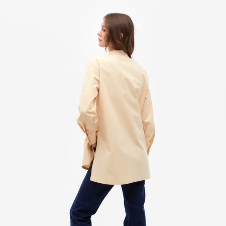 Women's shirt minku: casual collection beige color, river 48-2