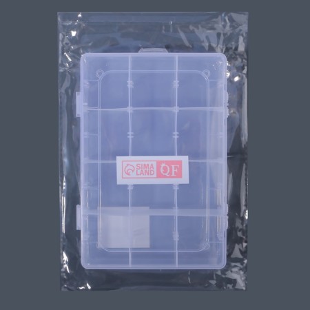 Organizer for decor, mobile cells, 12 cells, 19.5 × 13 × 3.6 cm, the color is transparent-5