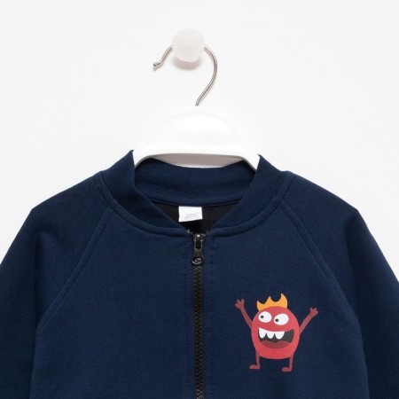 A set for a boy (jumper, coco), dark blue color, height 140 cm-6