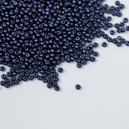 Glass beads 12/0 "blue graphite" 15 grams