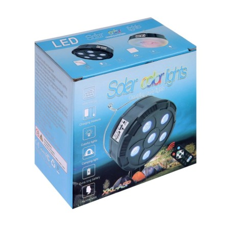 Garden lamp on the sunbater "Flight", 13 × 6 × 13 cm, 6 LED, remote control, glow RGBW-8