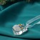 Jewelry decoration "owls" (set of 3 pcs) 3.5x3 cm, transparent