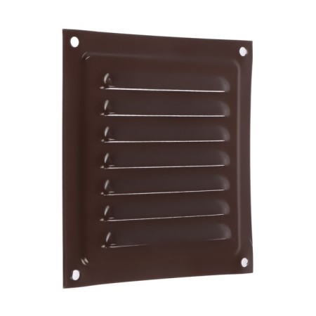 Ventilation grate Zein Lux RM1212kr, 125 x 125 mm, with a grid, metal, brown-4