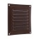 Ventilation grate Zein Lux RM1212kr, 125 x 125 mm, with a grid, metal, brown