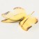 Decor for creativity "Butterfly", two -layer, set of 12 pcs., Size 1 pc. - 5 × 4 cm, yellow color