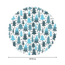 The tablecloth “Winter in the forest”, round, Saten, d = 150 cm
