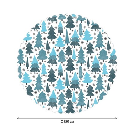 The tablecloth “Winter in the forest”, round, Saten, d = 150 cm