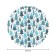 The tablecloth “Winter in the forest”, round, Saten, d = 150 cm