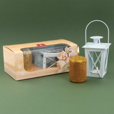 New Year's gift set of a candle-stop and a candlestick “Fulfillment of desires”