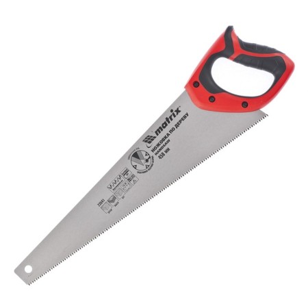 Matrix hacksaw on wood, 450 mm, 7-8 tpi, sharpening 3D, fecal tooth, two-component handle