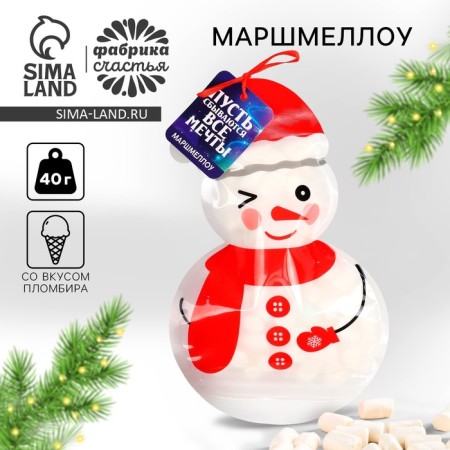New Year! Marshmallow in a bag with Schildik “Let Dreams come true” with Fastille taste, 40 g