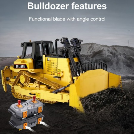 Radio -controlled designer "Construction bulldozer", 2826 parts, scale 1:17-4