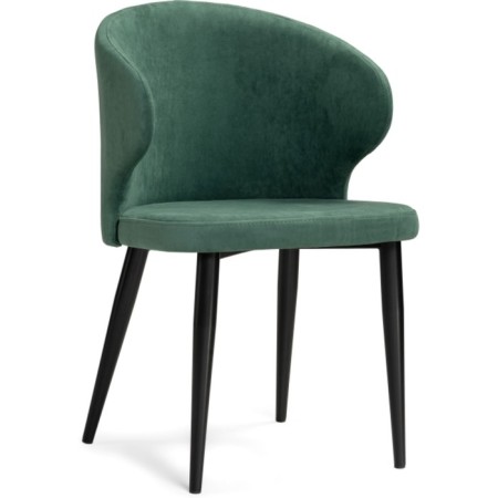STULL OF A MARLOCASAS ALSISAR Metal/velor, black/green 52x58x81 cm