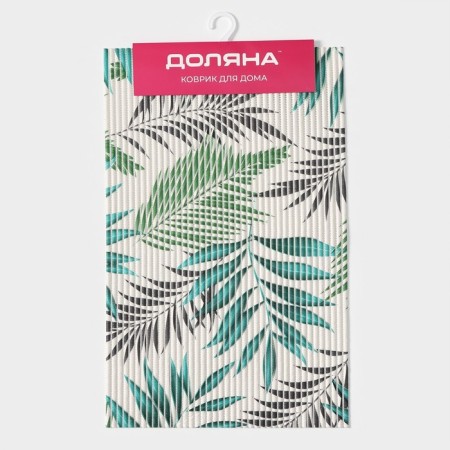 Palm branch rug for the house, 40 × 65 cm, green color-8