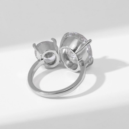 Ring "Jewelry" Ovala, white color in silver, dimensionless-2