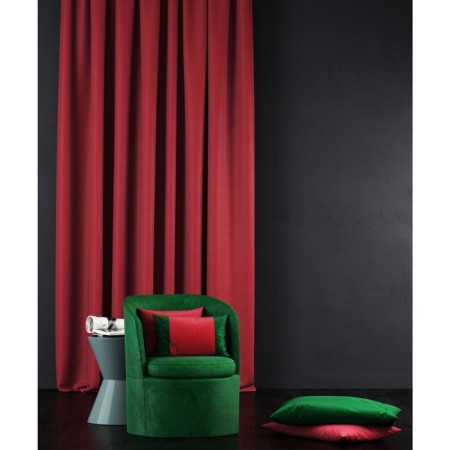 Non -combustible curtain "Ellipse", size 145 x 270 cm, red color