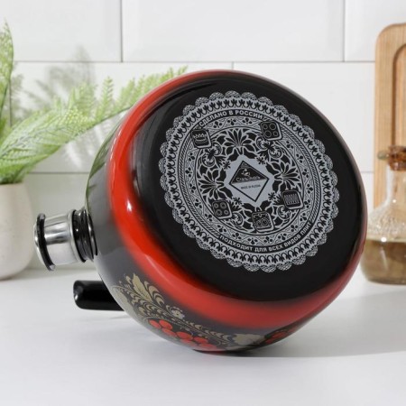 Teapot "Ryabina", 3 l, induction, black color-3