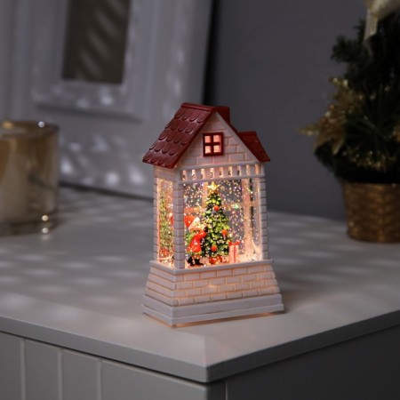 LED figure “Child at the Christmas tree” 7.5 × 12.5 × 4.9 cm, plastic, batteries AAAX2 (not complete), glow warm white