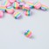 Beads for the creativity of PVC "Rainbow circles" set 20 pcs 0.5x1x1 cm