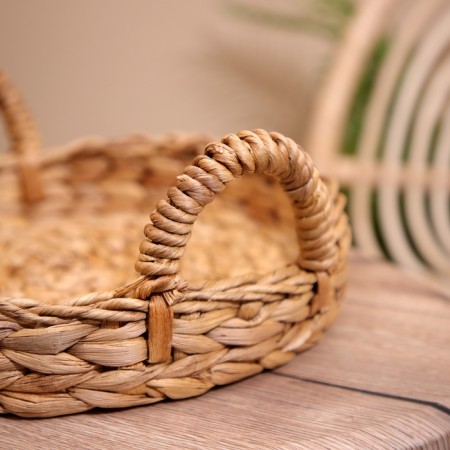 Wicker basket 30x30x13 cm-3