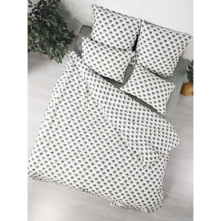 Bed linen 1.5sp the night is tender “cabin-verte” 145x215cm, 150x220cm, 70x70cm 2pcs-3