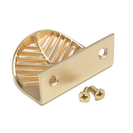Handle cappio, m/o 32 mm, with a pattern, matte gold color-4