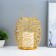 Nightlight "lantern" LED from batteries 2HAAA gold 16x16x20 cm Risalux