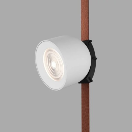 DK5540-WH+BK Belty Spot Light with D100mm H107MM 48V 12W 38 ° 4000K IP20 white with black
