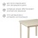 Square table, 800 x 800 x 740 mm, beige color