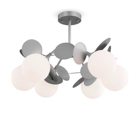 Freya Fr5165PL-06S Satellite, 550x550x380 mm, E27, 6x60W, silver color.-1