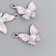 Decor for creativity metal, enamel "Butterfly with a pearl" silver mix 1.5x1.5 cm
