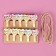 Decorative clothespins with a rope for the suspension "Hearts" set 10 pcs., 2.5 × 12.5 × 13.5 cm