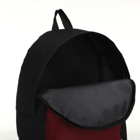 Sports backpack, Textura, 20 liters, black/burgundy color-3