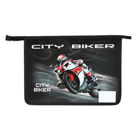 A4, 340 x 245 x 50 mm folder folder, lightning from above, voluminous 3D drawing, "City Biker"-2