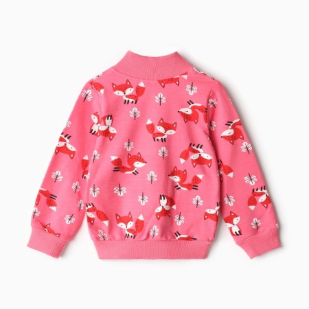 Sweatshirt for girls, pink color, height 98 cm-3