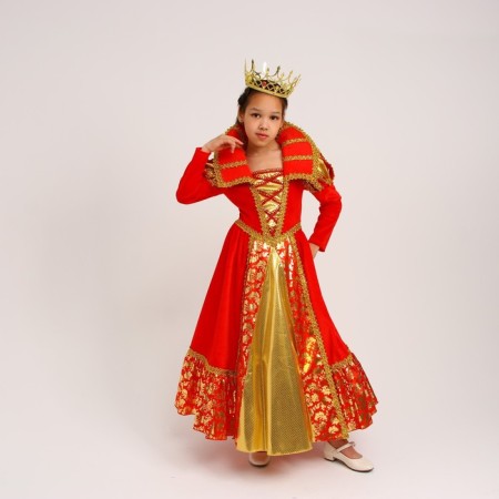 Carnival costume "Queen": dress, crown, p. 40, height 146-152 cm-1