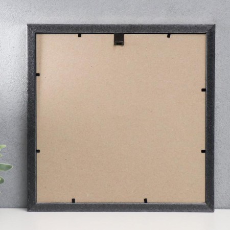 Photo frame plastic 25x25 cm, aged silver (plastic screen)-2