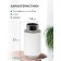 Decorative vase "Contrast", 10 × 10 × 20 cm, white color with silver
