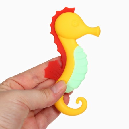 Silicone Breaks "Sea Horse", yellow color, crush me-2