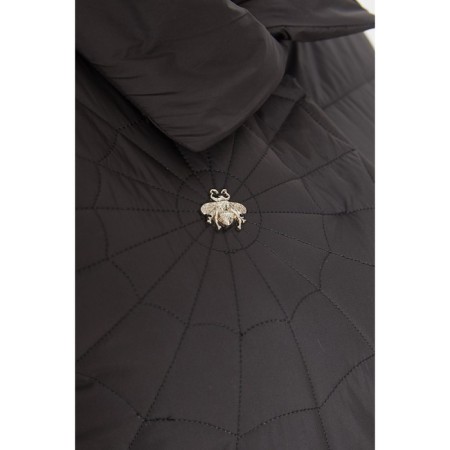 Female coat, size 60, black color-4