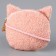Soft children's bag "kitten", 15*13 cm, pink color