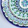 Plant of Rishtan ceramics "Patterns", 22 cm, blue