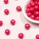 Sprinking confectionery with soft center "Pearls" raspberry 12-13 mm 50g