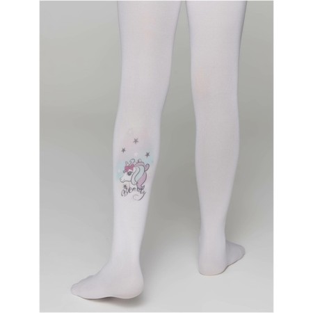 Pantyhose children from Microfiber CONTE Elegant Beauty, height 128-134 cm, Bianco color-3