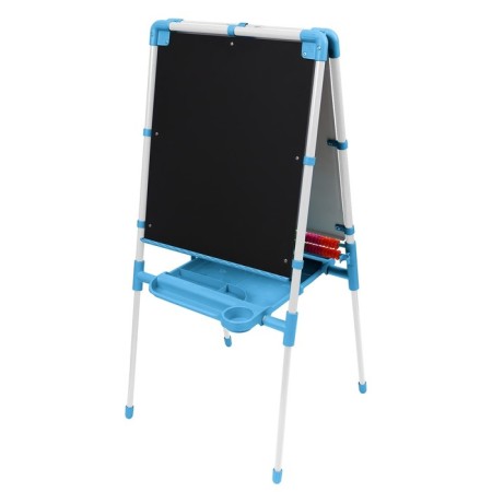 Molbert is a children's two -sided “Knowledge Board”, is regulated in height, + educational supplies, the color of the blue-2